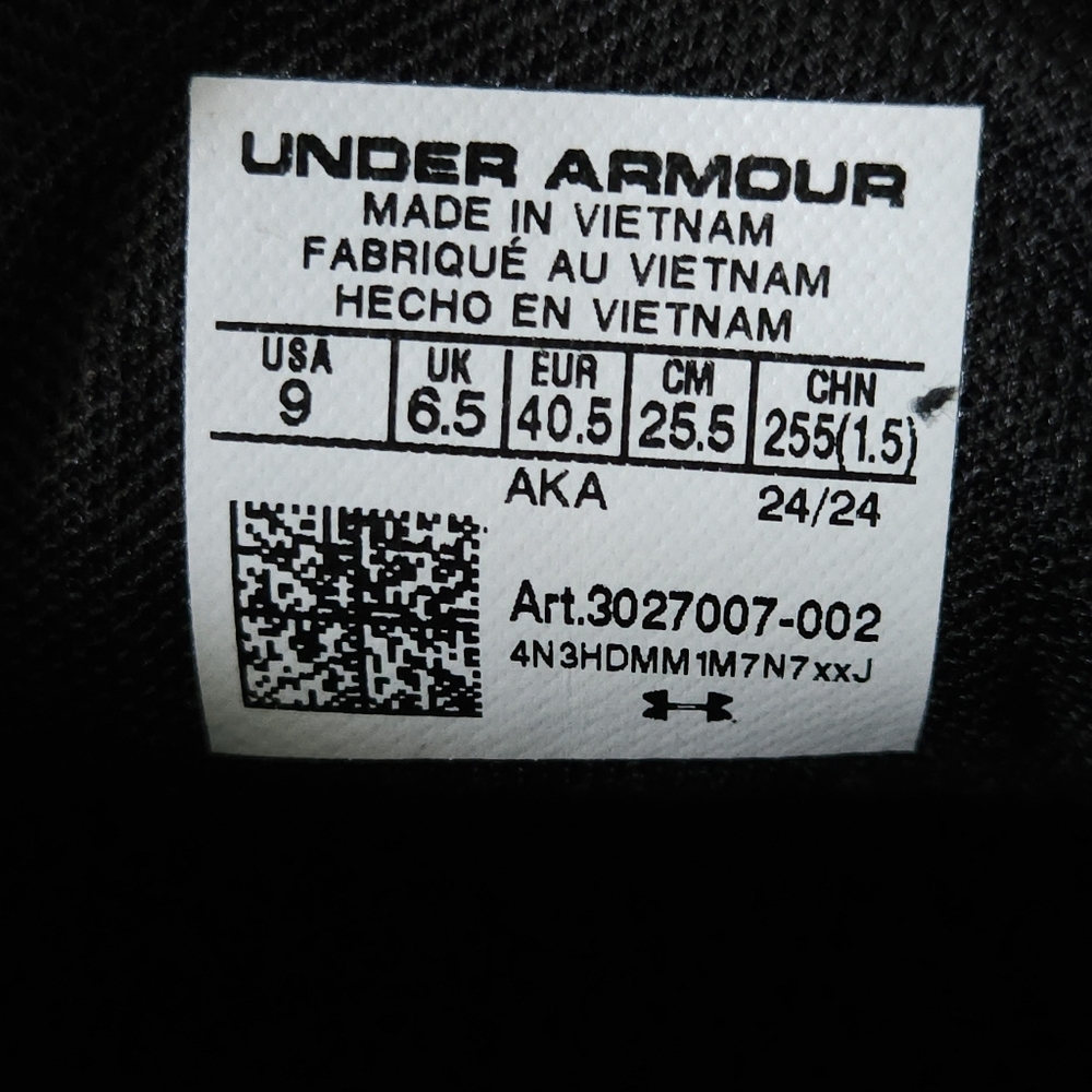 Under Armour Comfort Deluxe Sneakers Mens 9 Black Mesh Lace-Up Athletic Shoes - Picture 10 of 10